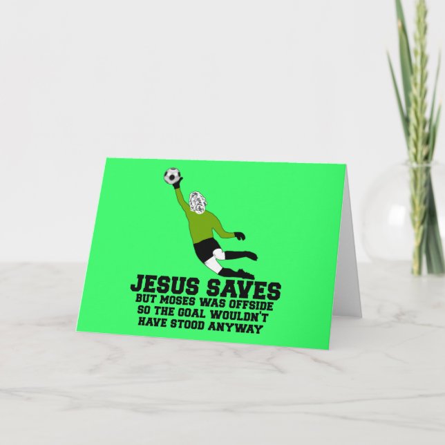 Tarjeta AtheistJesus salva (Anverso)