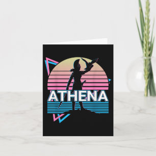 Tarjeta Athena Diosa Griega De Sabiduría Y Guerra