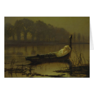 Tarjeta Atkinson Grimshaw Lady de Shalott CC0536
