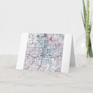 Tarjeta atlanta map painting