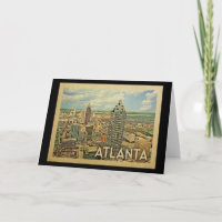 Atlanta Skyline Atlanta Vintage Travel