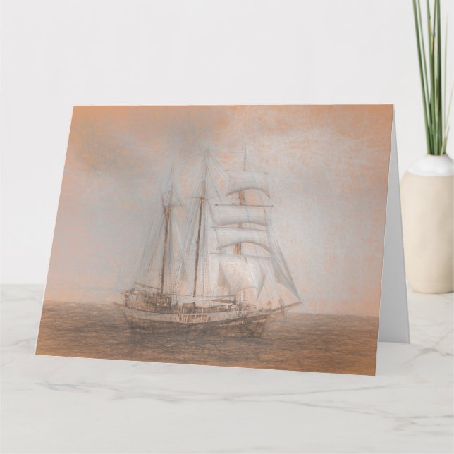 Tarjeta Atlantis Sailing Ship da Vinci (Anverso)