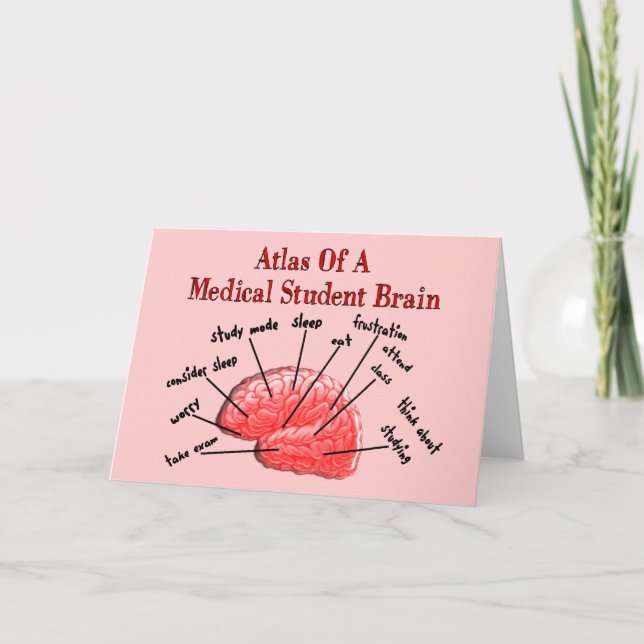 Tarjeta Atlas de Cerebro Estudiantil Médico (Anverso)
