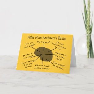 Tarjeta Atlas del cerebro de un arquitecto