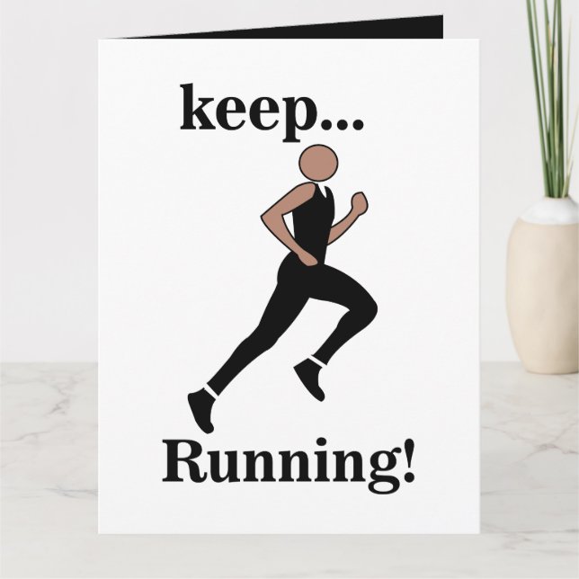 Tarjeta Atleta Corredor Deporte (Anverso)