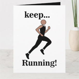 Tarjeta Atleta Corredor Deporte