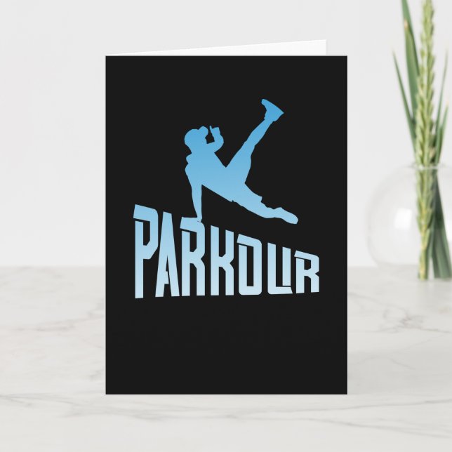 Tarjeta Atleta de carreras libres Parkour Freerunner (Anverso)