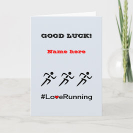 Tarjeta Atleta personalizada Good Luck