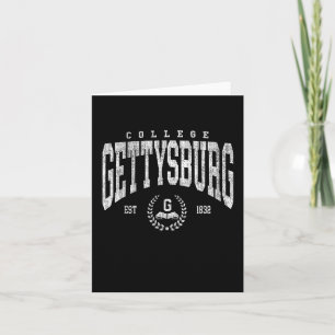 Tarjeta Atletismo Vintage Gettysburg Diseño de Arco Hombre