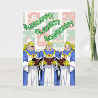Tarjeta Atomic Belch Man - Coro de Eructos de Navidad Tarj