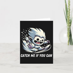 Tarjeta Atrapa Si Puedes Hacer Snowboard En Yeti Bigfoot W
