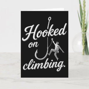 Tarjeta Atrapado en Climbing Bold Cursiva Plateado