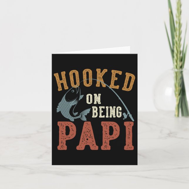 Tarjeta Atrapado en ser Papi Día del Padre Pesca Papi  (Anverso)