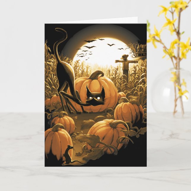 Tarjeta Atrapado en un parche fantasmal (flor amarilla)