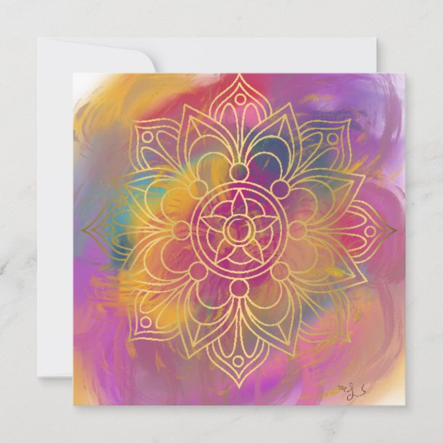 Tarjeta atrapasueños  (Anverso)