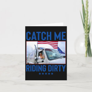 Tarjeta Atrápenme en el sucio voto basura Trump Truck Tru