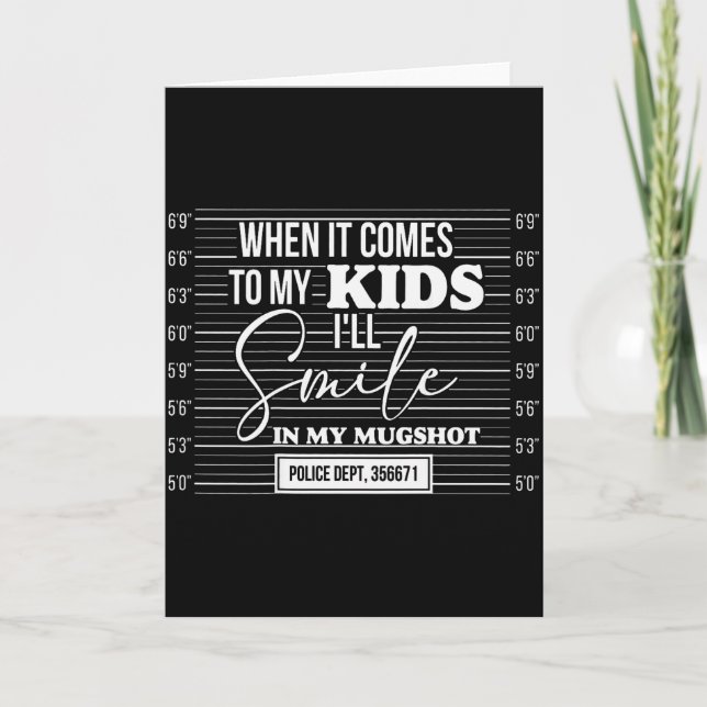 Tarjeta (atrás) Cuando Se Trata De Mi Hijo Sonreiré En M (Anverso)