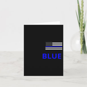 Tarjeta Atrás, el Pegatina Bandera Azul Estadounidense