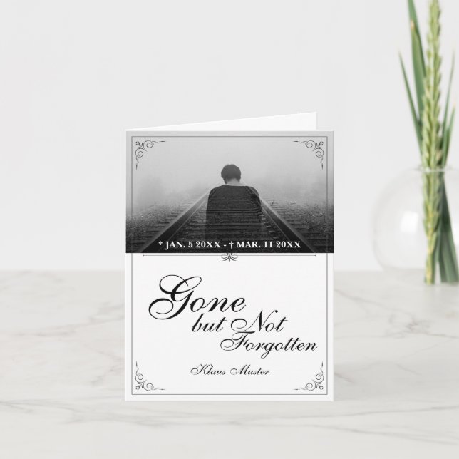 Tarjeta Atrás pero no olvidado - Clásico (Anverso)