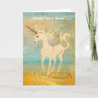 ¡Atrévete a soñar! Feliz cumpleaños Unicorn