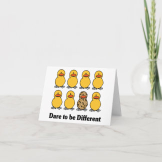 Tarjeta Atrevimiento a ser diversos notecards