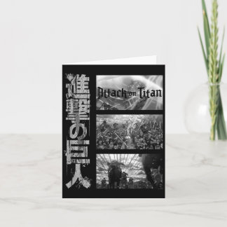 Tarjeta Attack on Titan Temporada 3 Tres Escenas con Kanji