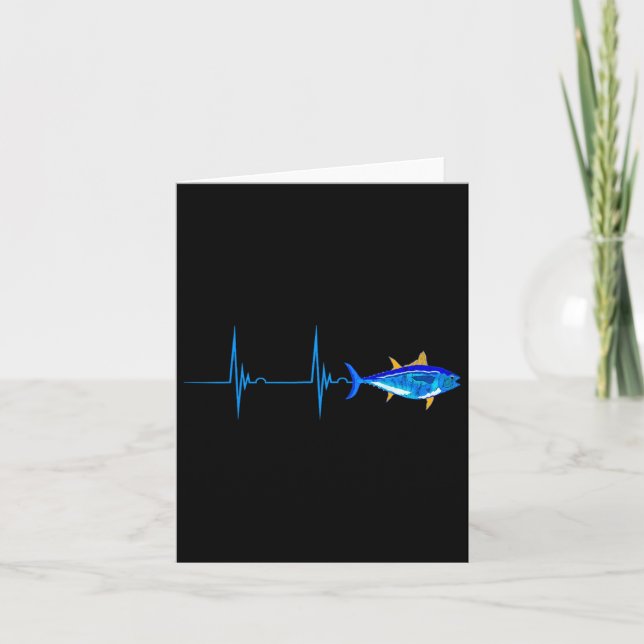 Tarjeta Atún rojo latido Ekg Pescado de mar profundo (Anverso)
