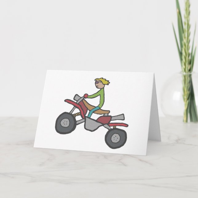 Tarjeta ATV Quad Bicicleta (Anverso)