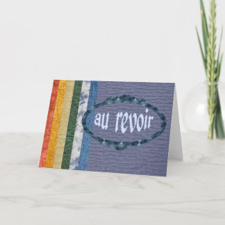 Tarjeta Au Revoir