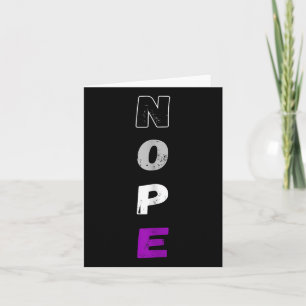 Tarjeta Aual Nope Ace Pride Bandera Auality Lgbt Community