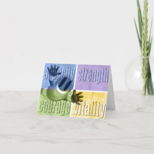 Tarjeta Audacia Fuerza Valor y Vitalidad Notecard
