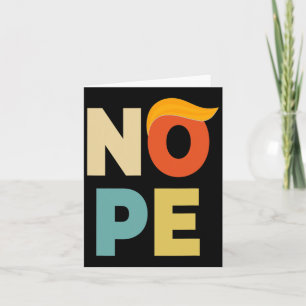 Tarjeta Audaz estilo vintage Funny Anti-trump