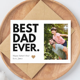 Tarjeta Audaz foto del Día del Mejor Papá Nunca Padre