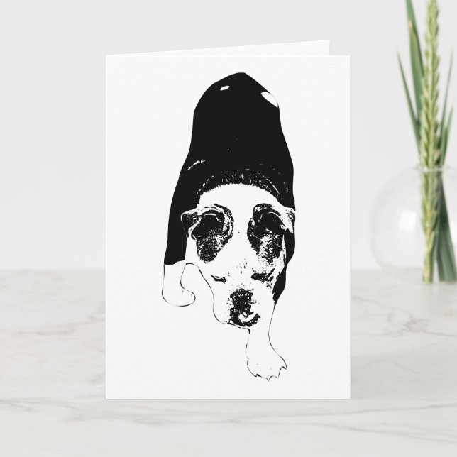 Tarjeta Audaz Paso De Perro Envía Empoderamiento Moderno (Anverso)