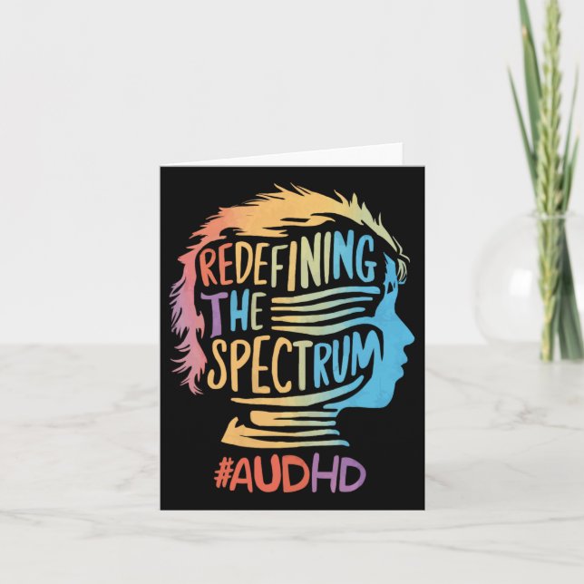 Tarjeta Audismo Audéntico Adhd Espectro Autista Neurodiver (Anverso)