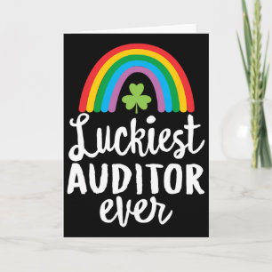 Tarjeta Auditor más afortunado siempre día de San Patricio