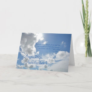 Tarjeta Aufrichtige Anteilnahme - mit Spruch aus der Bibel
