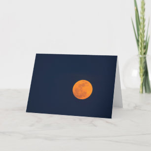 Tarjeta Auge lunar de la Super Luna   Savannah, Georgia