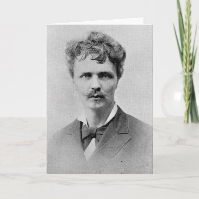 Tarjeta August Strindberg, el 1 de enero de 1884 (Anverso)
