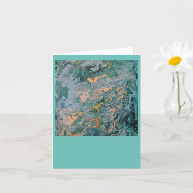 Tarjeta Augusto - acrílico para pintar 11" por 14" (Planta pequeña)