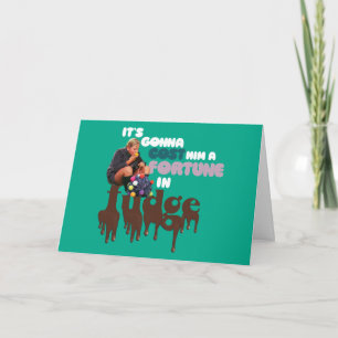 Tarjeta Augustus Gloop - Una fortuna en el Fudge
