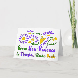 Tarjeta Aumentar la no violencia