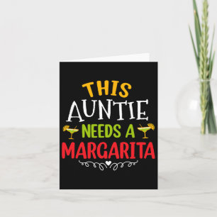 Tarjeta Auntie Margarita Cinco De Mayo Sombrero Aunties Fu