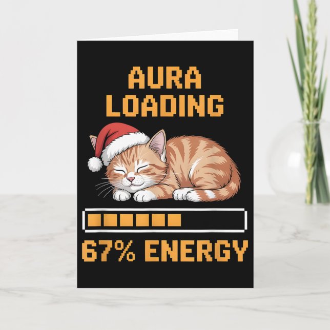 Tarjeta Aura de gato cargando 67 por ciento de energía div (Anverso)