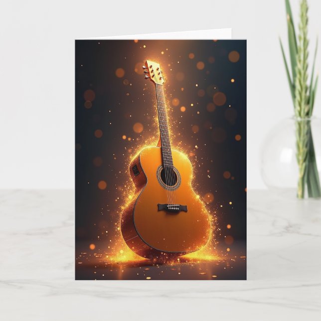 Tarjeta Aura del Día del Padre Musical (Anverso)