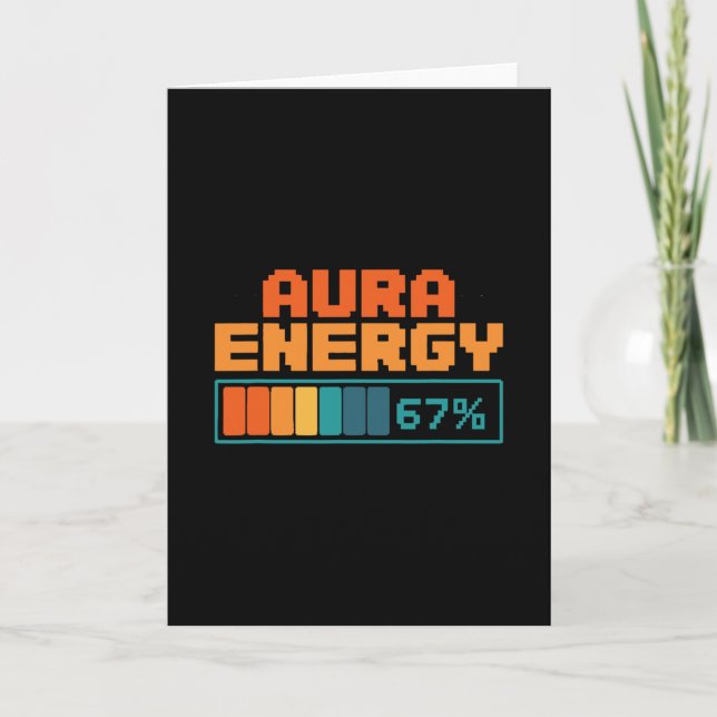 Tarjeta Aura Energía 67% Aura Farming Alpha Slang Gen 67  (Anverso)