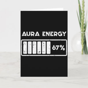 Tarjeta Aura Energía 67 Por ciento Número Divertido 6 7 Me
