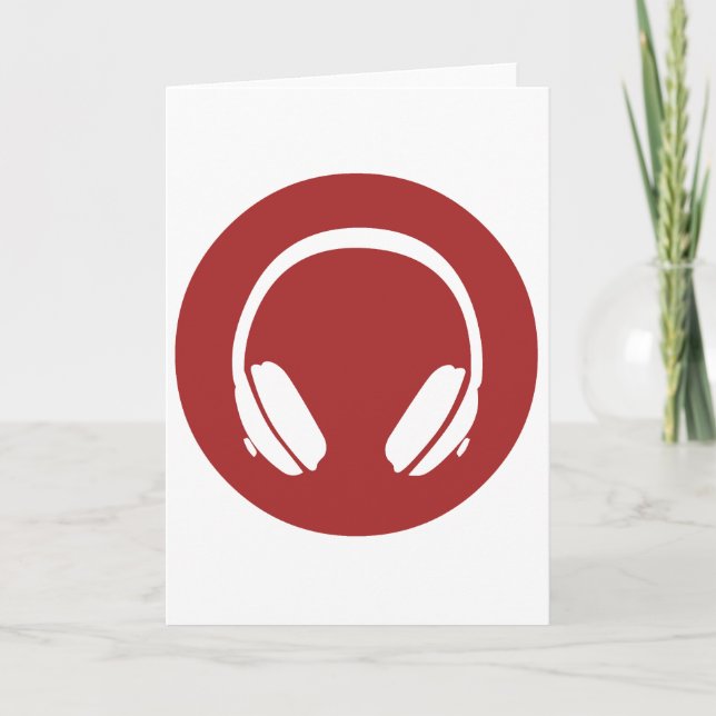 Tarjeta Auriculares de la música (Anverso)