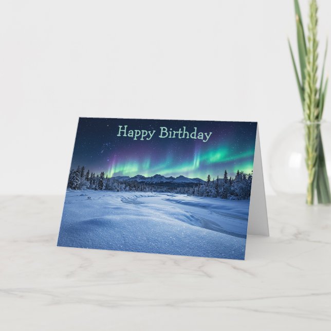 Tarjeta Aurora Boreal (Anverso)