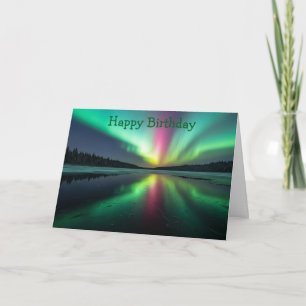 Tarjeta Aurora boreal